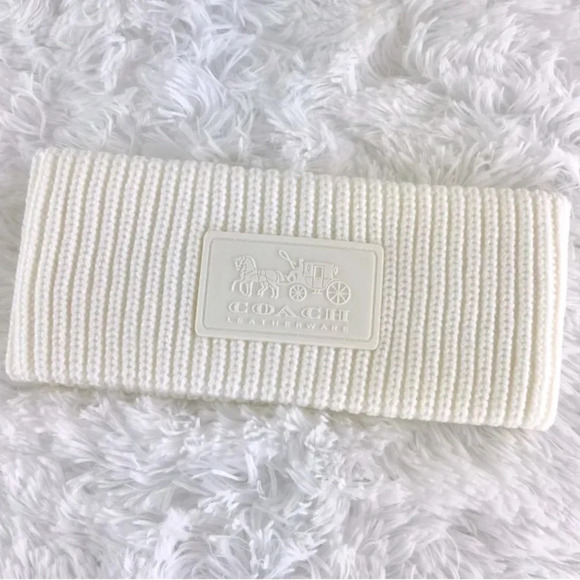Coach Logo Cable Knit Winter Headband ❄️​​​ - Picture 1 of 3